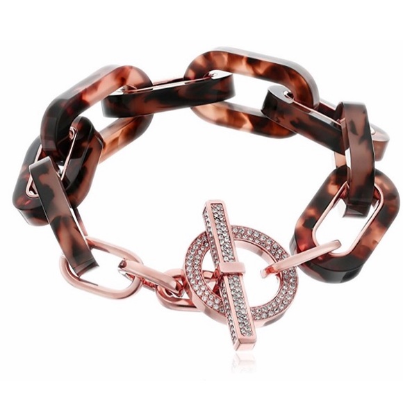 Michael Kors Jewelry - ‼️SOLD‼️Authentic MK tortoise rosegold bracelet
